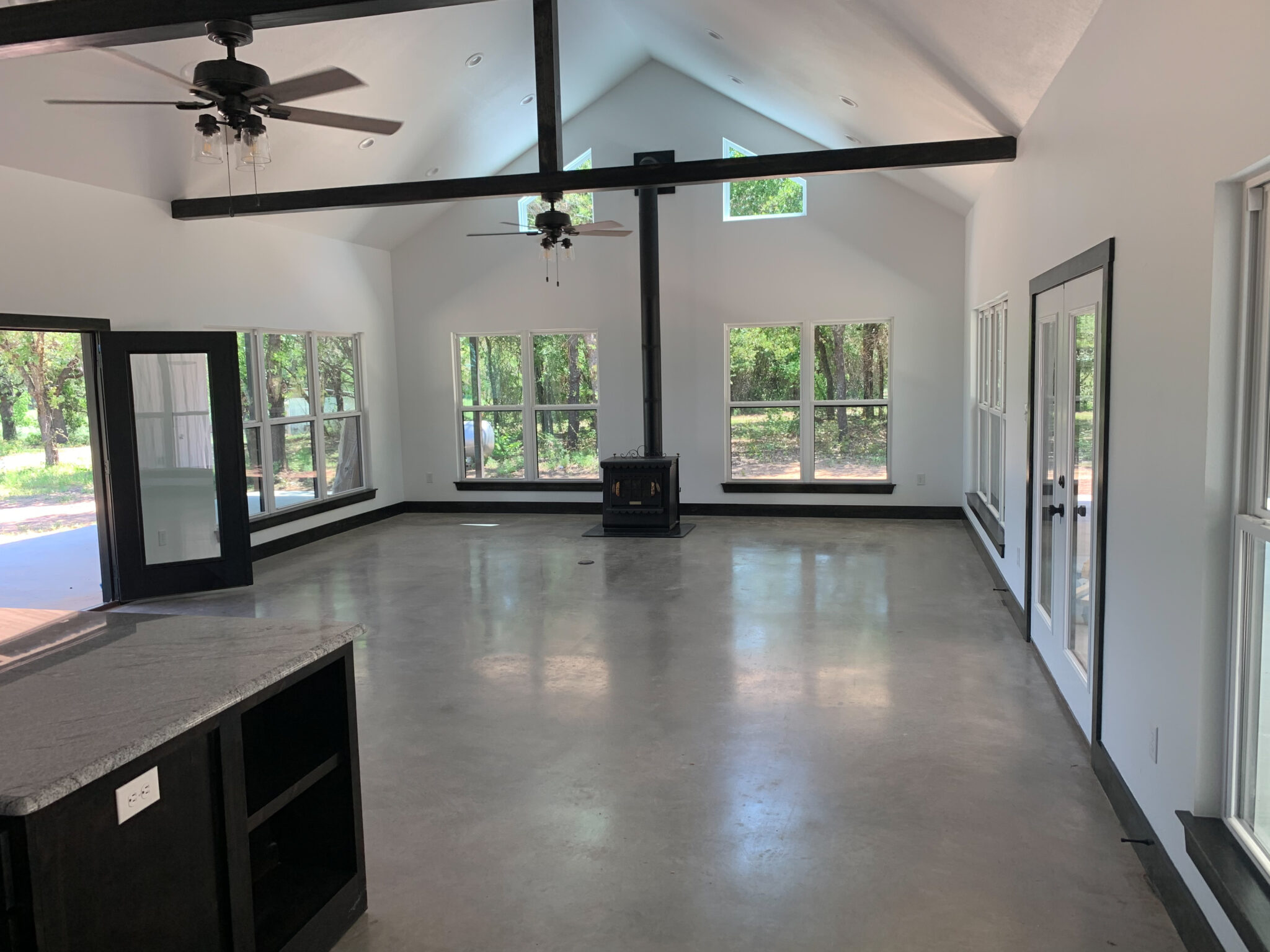 Custom stained concrete floor San Angelo TX